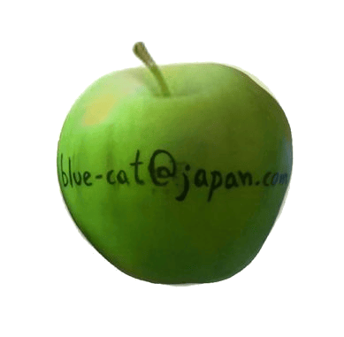 blue-cat apple gif
